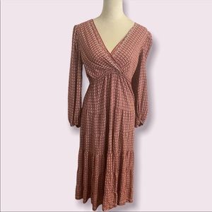 Max Studio Peasant Floral Maxi Dress